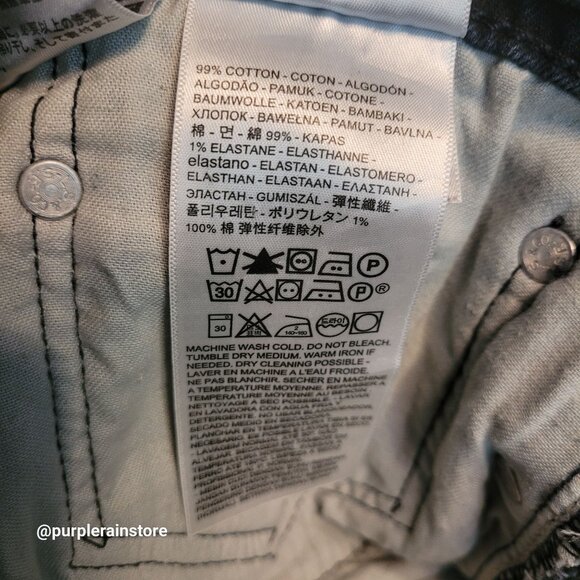 Levi's Jeans 36x30 Straight Fit 514 Flex Stretch Denim Dark Wash Western Rodeo - Picture 5 of 12